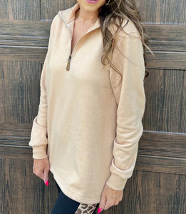 Taupe Miley Quarter Zip